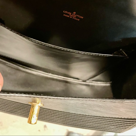Louis Vuitton Black Tilsitt Bag circa 1988 EUC! - Picture 6 of 16